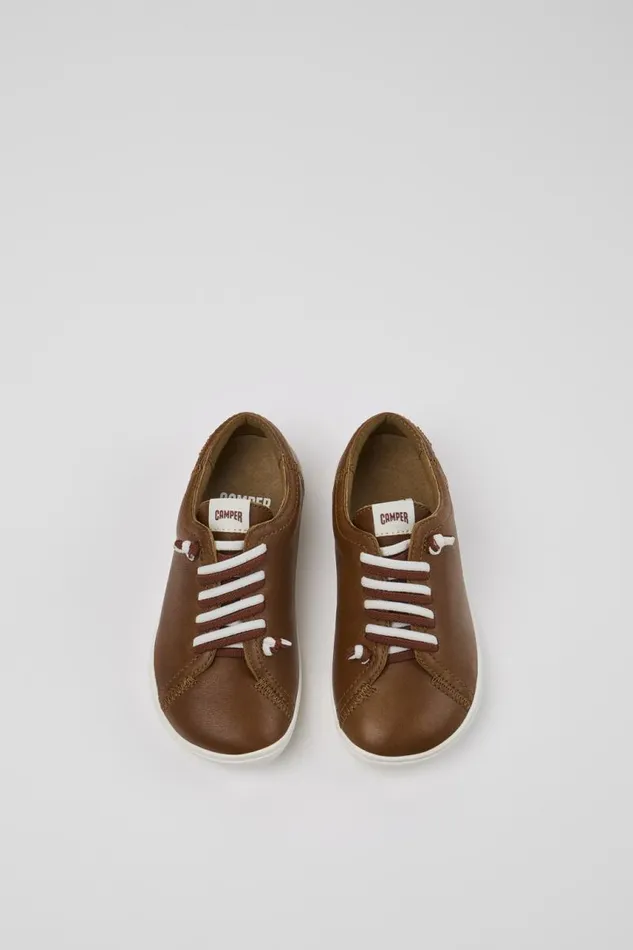 Casual Shoes Kids Camper Peu Brown Leather Kids039 Shoes Casual Shoes Kids Camper Peu Brown Leather Kids039 Shoes