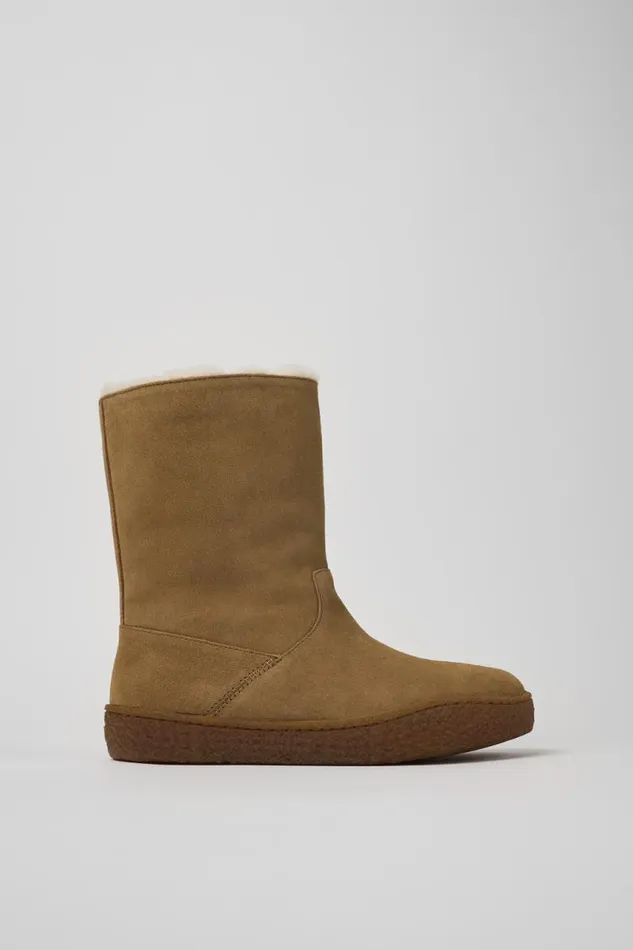 Casual Shoes Women Camper Peu Terreno Brown Nubuck Boots Casual Shoes Women Camper Peu Terreno Brown Nubuck Boots