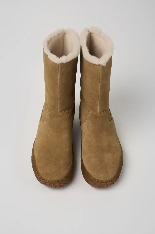 Casual Shoes Women Camper Peu Terreno Brown Nubuck Boots Casual Shoes Women Camper Peu Terreno Brown Nubuck Boots