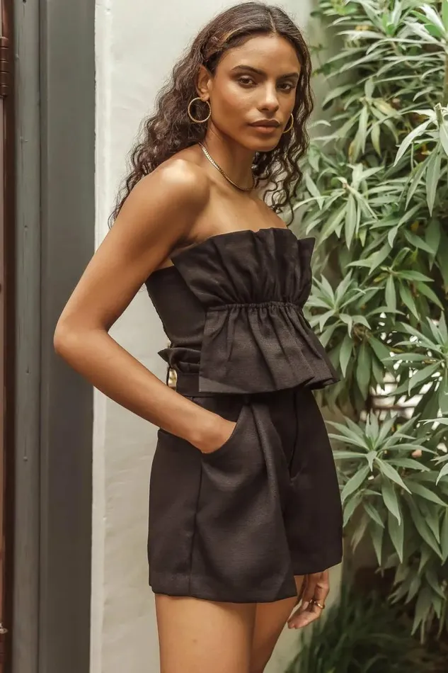 Celestine Shorts In Black 8211 FINAL SALE Black Women Bohme Shorts