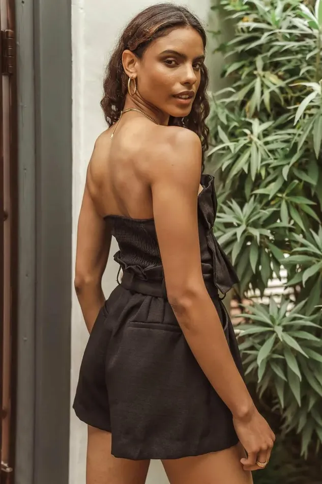 Celestine Shorts In Black 8211 FINAL SALE Black Women Bohme Shorts