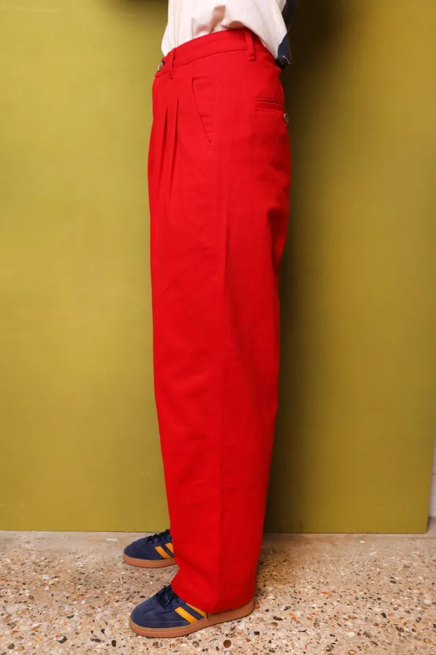 Classic Slacks Red Womens LF Markey Trousers