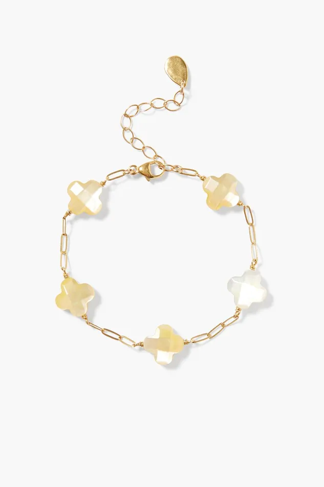 Clover Bracelet Yellow MOP Women Chan Luu Bracelets