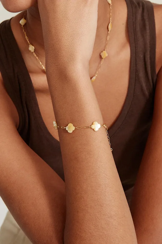 Clover Bracelet Yellow MOP Women Chan Luu Bracelets