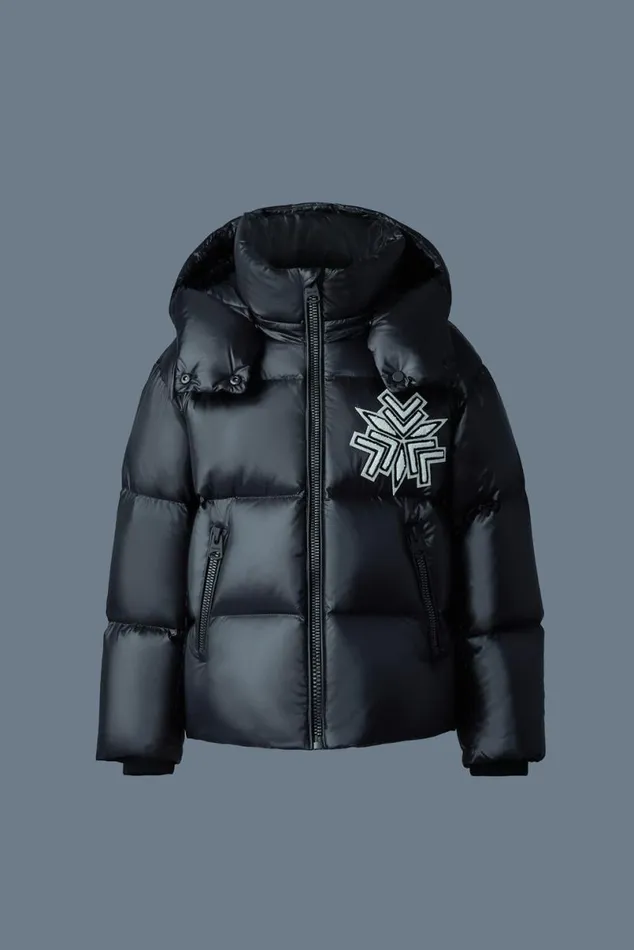 Coats and Jackets Kids Mackage JESSETSF Light Down Snowflake Jacket For Toddlers 26 Years Black