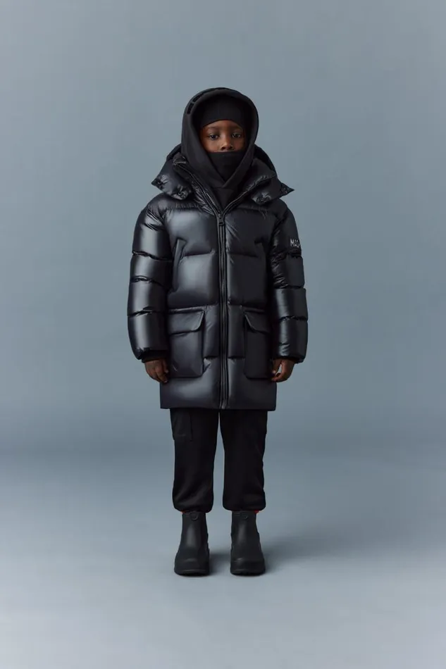 Coats and Jackets Kids Mackage KENNIE Lustrous Light Down Parka With Hood For Kids 814 Years Black Coats and Jackets Kids Mackage KENNIE Lustrous Light Down Parka With Hood For Kids 814 Years Black