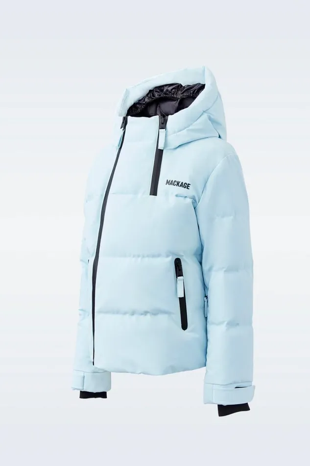 Coats and Jackets Kids Mackage LELAND Lightweight Down Ski Jacket With Hood For Kids 814 Years Black Coats and Jackets Kids Mackage LELAND Lightweight Down Ski Jacket With Hood For Kids 814 Years Black