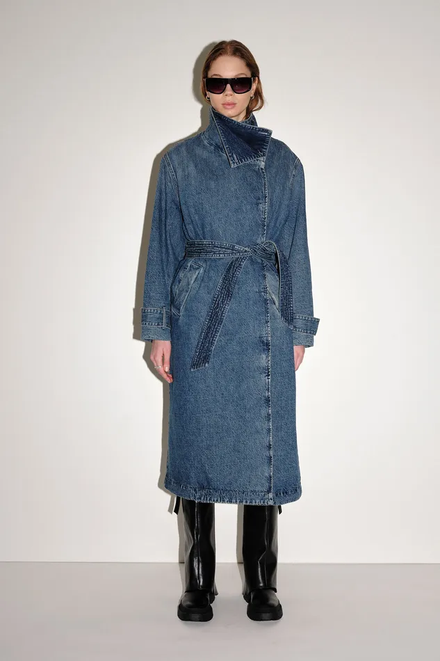 Coats Jackets and blazers Women Wonhundred Adrianna Denim 8211 Zen Blue
