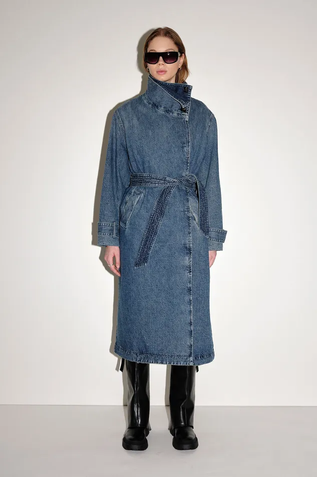 Coats Jackets and blazers Women Wonhundred Adrianna Denim 8211 Zen Blue