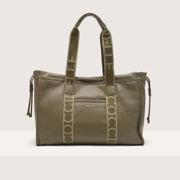 Coccinelle 2day Signature Large Laurel Green Women Coccinelle Tote Bags