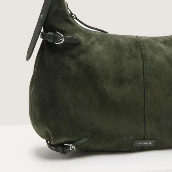 Coccinelle Abigail Suede Bimaterial Large Alga Women Coccinelle Shoulder Bags Coccinelle Abigail Suede Bimaterial Large Alga Women Coccinelle Shoulder Bags