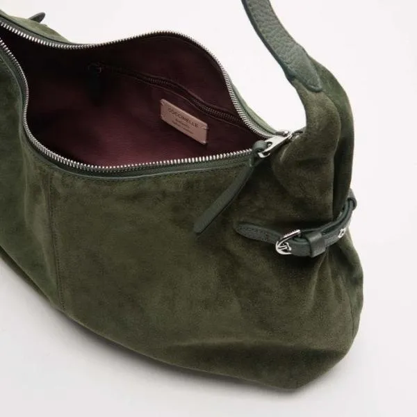Coccinelle Abigail Suede Bimaterial Large Alga Women Coccinelle Shoulder Bags Coccinelle Abigail Suede Bimaterial Large Alga Women Coccinelle Shoulder Bags