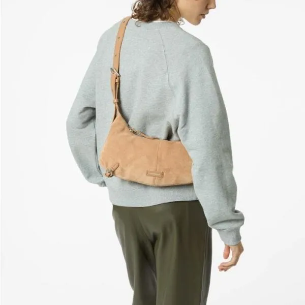 Coccinelle Abigail Suede Bimaterial Small Alga Women Coccinelle Shoulder Bags Coccinelle Abigail Suede Bimaterial Small Alga Women Coccinelle Shoulder Bags