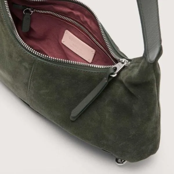 Coccinelle Abigail Suede Bimaterial Small Alga Women Coccinelle Shoulder Bags Coccinelle Abigail Suede Bimaterial Small Alga Women Coccinelle Shoulder Bags