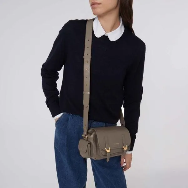 Coccinelle Campus Small Warm Taupe Women Coccinelle Crossbody Bags Coccinelle Campus Small Warm Taupe Women Coccinelle Crossbody Bags