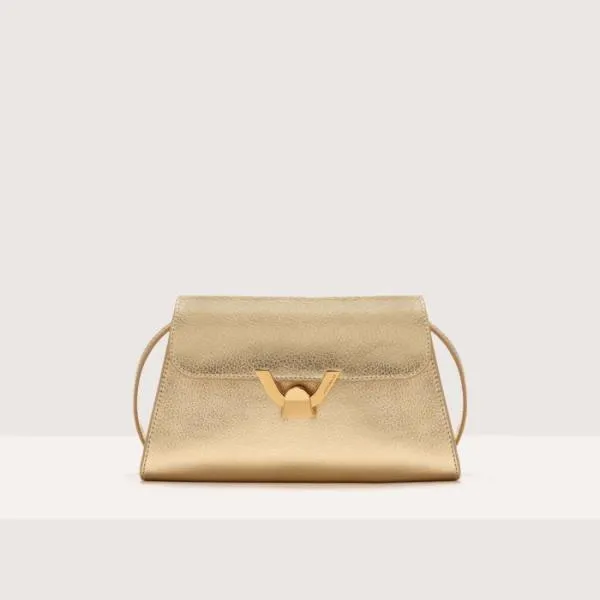 Coccinelle Dew Small Golden Women Coccinelle Shoulder Bags