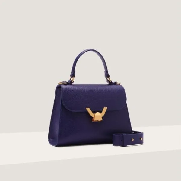 Coccinelle Dew Small Royal Blue Women Coccinelle Top Handle Bag Coccinelle Dew Small Royal Blue Women Coccinelle Top Handle Bag