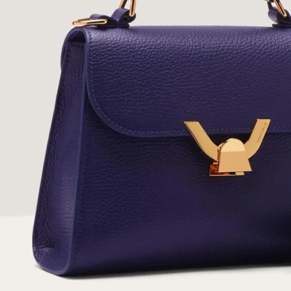 Coccinelle Dew Small Royal Blue Women Coccinelle Top Handle Bag Coccinelle Dew Small Royal Blue Women Coccinelle Top Handle Bag