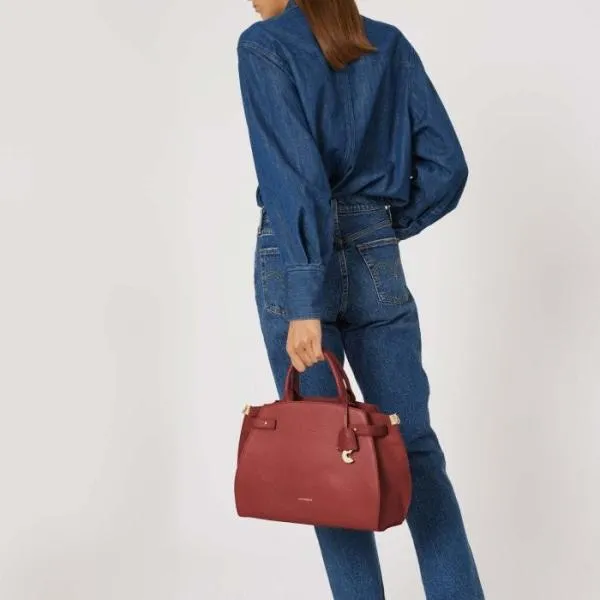 Coccinelle Klich Medium Brandy Women Coccinelle Top Handle Bag Coccinelle Klich Medium Brandy Women Coccinelle Top Handle Bag