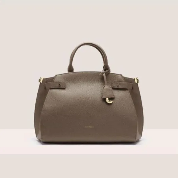 Coccinelle Klich Medium Warm Taupe Women Coccinelle Top Handle Bag