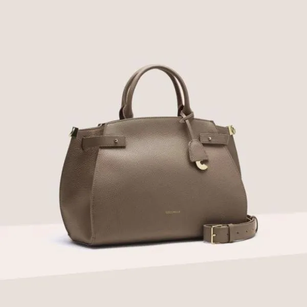 Coccinelle Klich Medium Warm Taupe Women Coccinelle Top Handle Bag