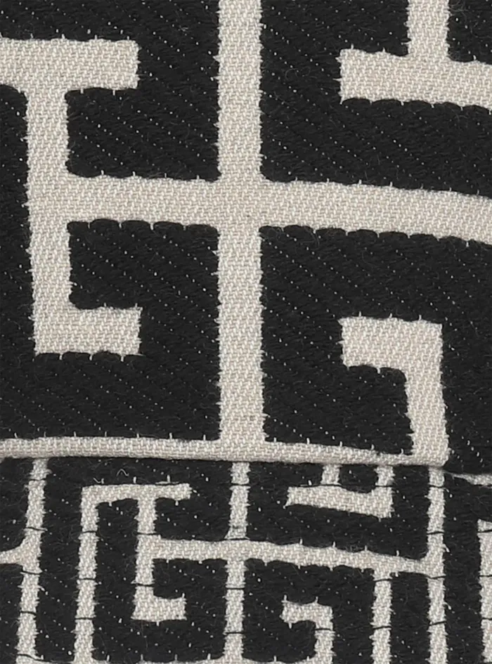 Cotton Canvas Bucket Hat With Paris Logo Black Men Balmain Hats And Caps