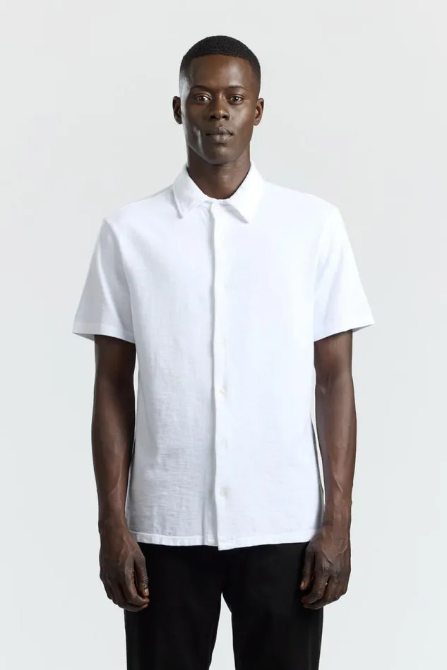 COTTON CITIZEN SHIRTS Presley Short Sleeve Buttondown White 8211 Men