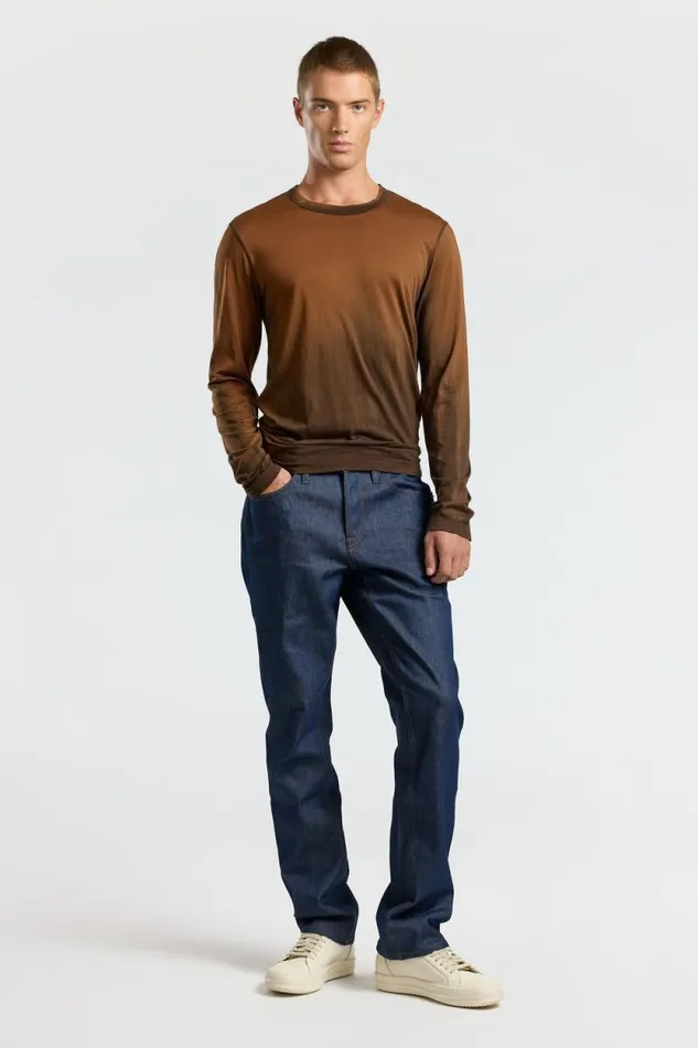 COTTON CITIZEN SHIRTS Prince Long Sleeve Shirt Chestnut Cast 8211 Men