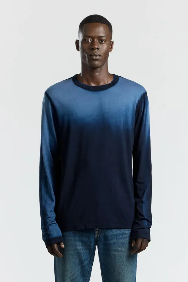 COTTON CITIZEN SHIRTS Prince Long Sleeve Shirt Navy Cast 8211 Men