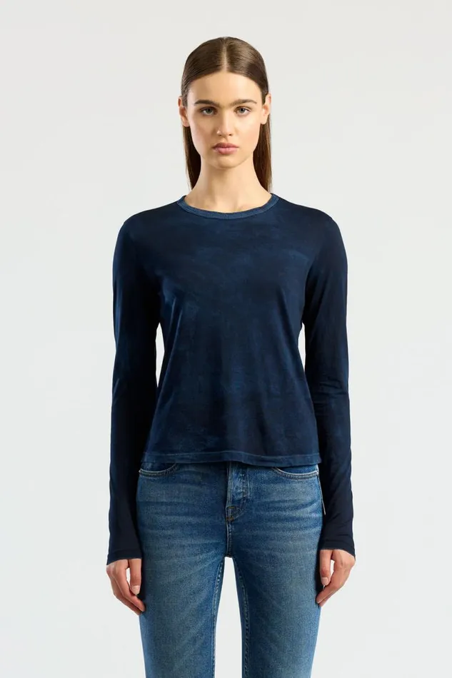 COTTON CITIZEN SHIRTS Standard Long Sleeve Shirt Vintage Navy 8211 Women