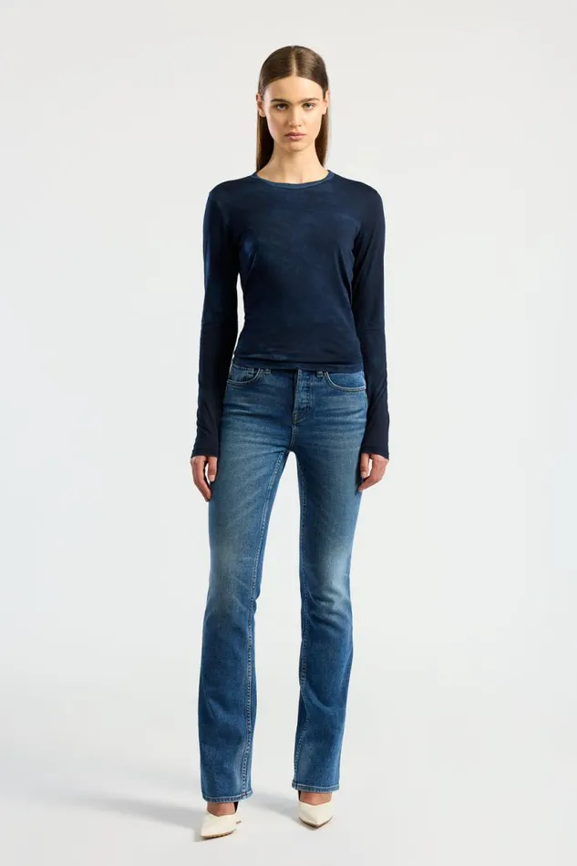 COTTON CITIZEN SHIRTS Standard Long Sleeve Shirt Vintage Navy 8211 Women