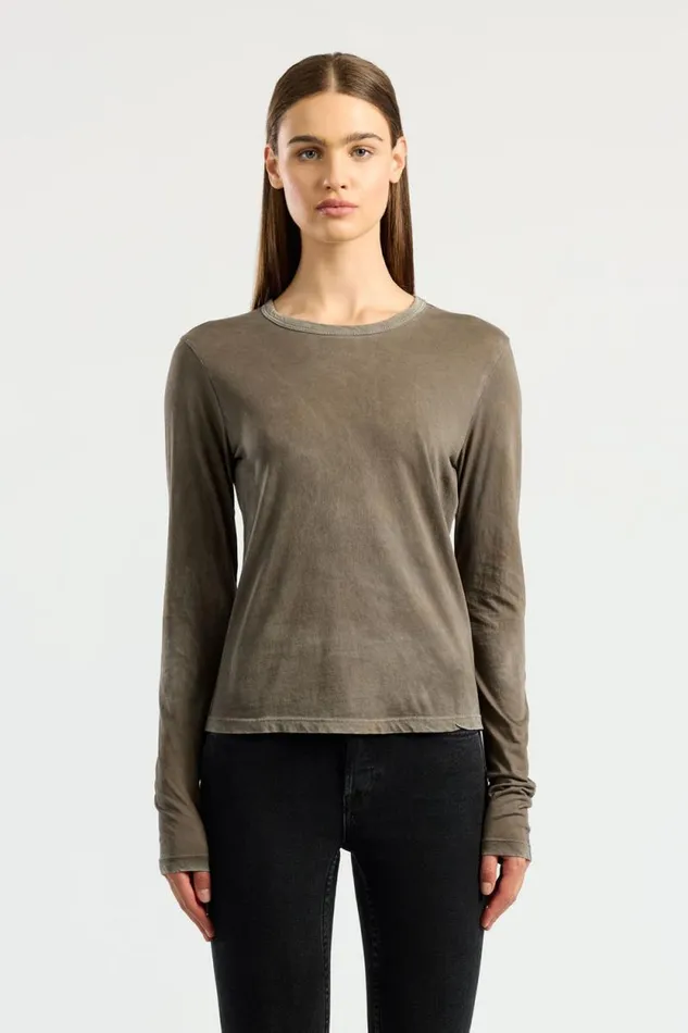 COTTON CITIZEN SHIRTS Standard Long Sleeve Shirt Vintage Taupe 8211 Women