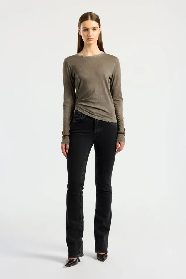 COTTON CITIZEN SHIRTS Standard Long Sleeve Shirt Vintage Taupe 8211 Women
