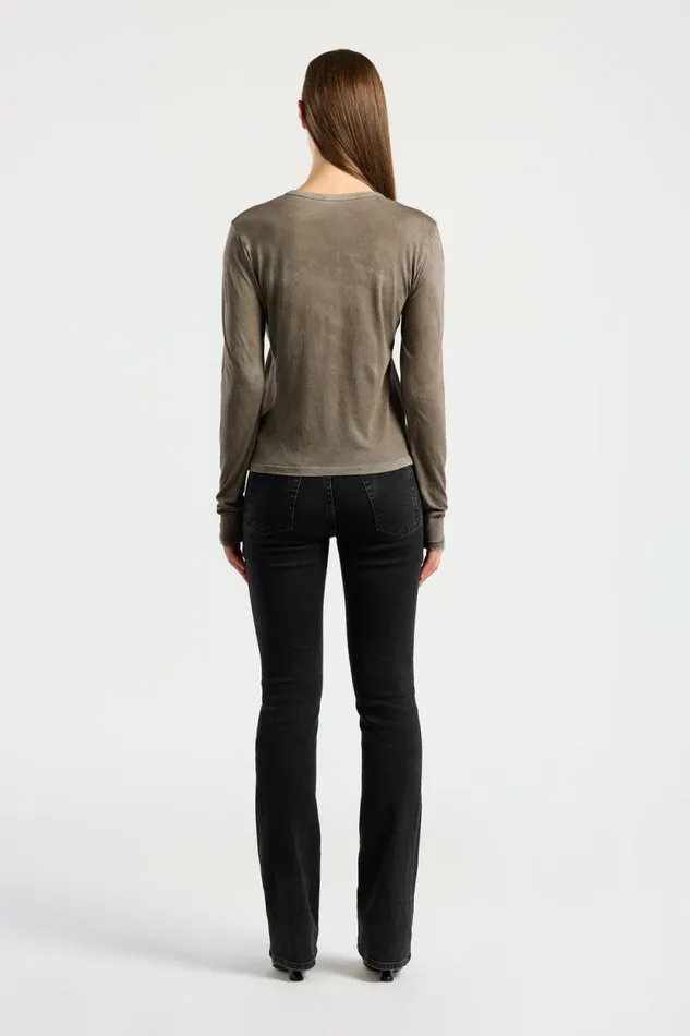 COTTON CITIZEN SHIRTS Standard Long Sleeve Shirt Vintage Taupe 8211 Women