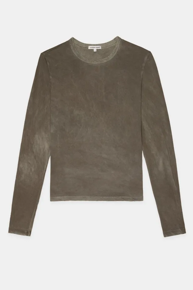 COTTON CITIZEN SHIRTS Standard Long Sleeve Shirt Vintage Taupe 8211 Women
