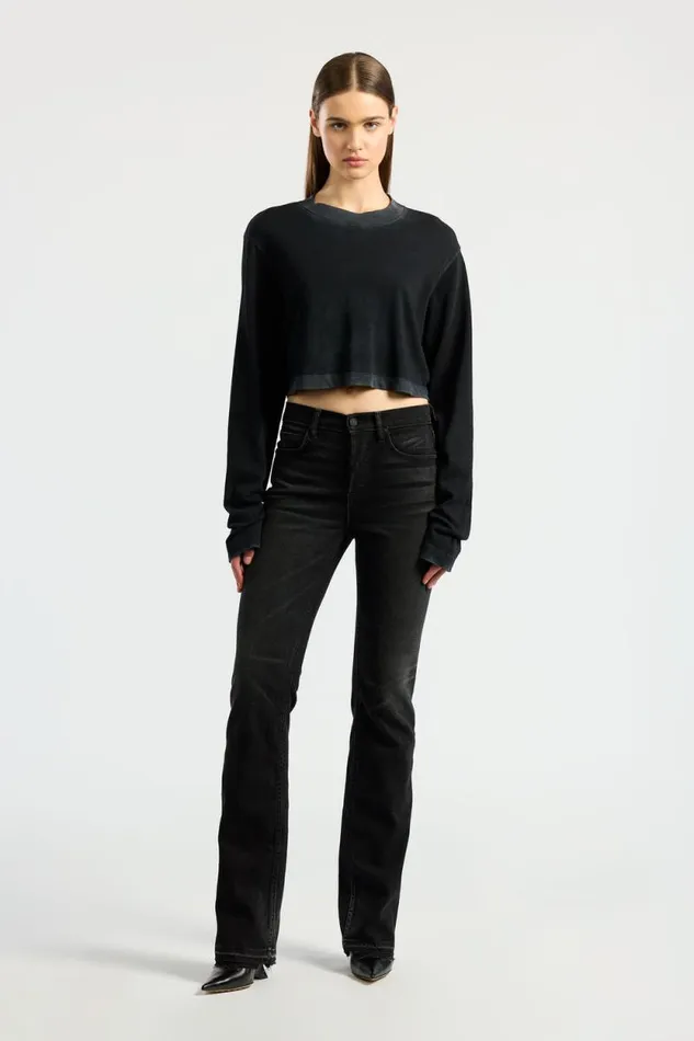 COTTON CITIZEN SHIRTS Tokyo Crop Shirt Vintage Black 8211 Women