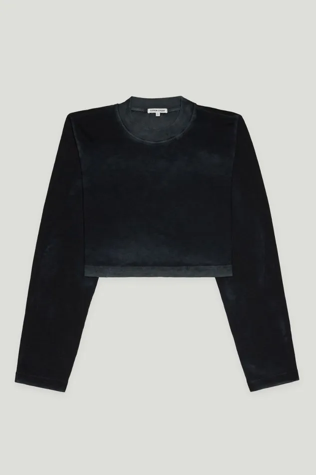 COTTON CITIZEN SHIRTS Tokyo Crop Shirt Vintage Black 8211 Women