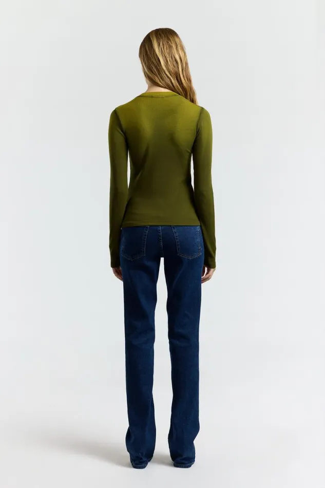 COTTON CITIZEN SHIRTS Verona Henley Pine Cast 8211 Women