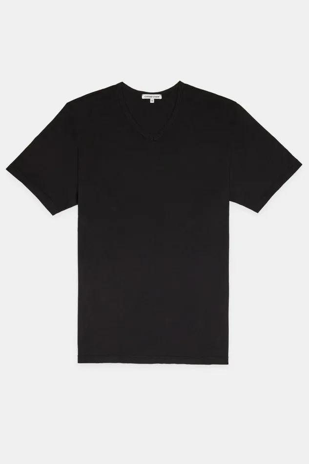 COTTON CITIZEN TEES Classic VNeck Tee Jet Black 8211 Men