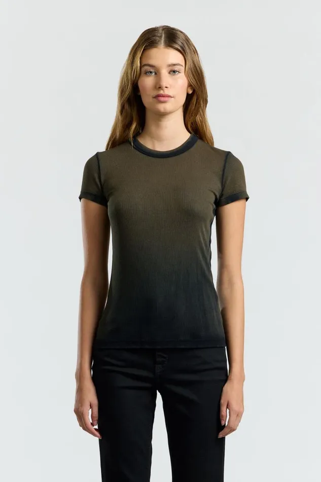 COTTON CITIZEN TEES Verona Tee Carbon Cast 8211 Women