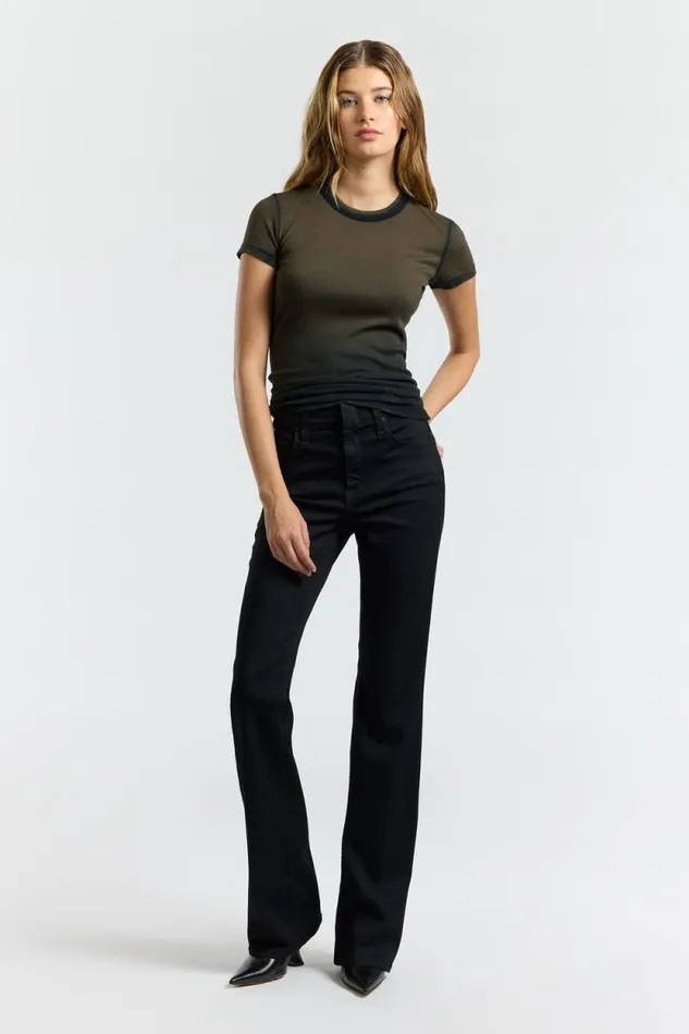 COTTON CITIZEN TEES Verona Tee Carbon Cast 8211 Women