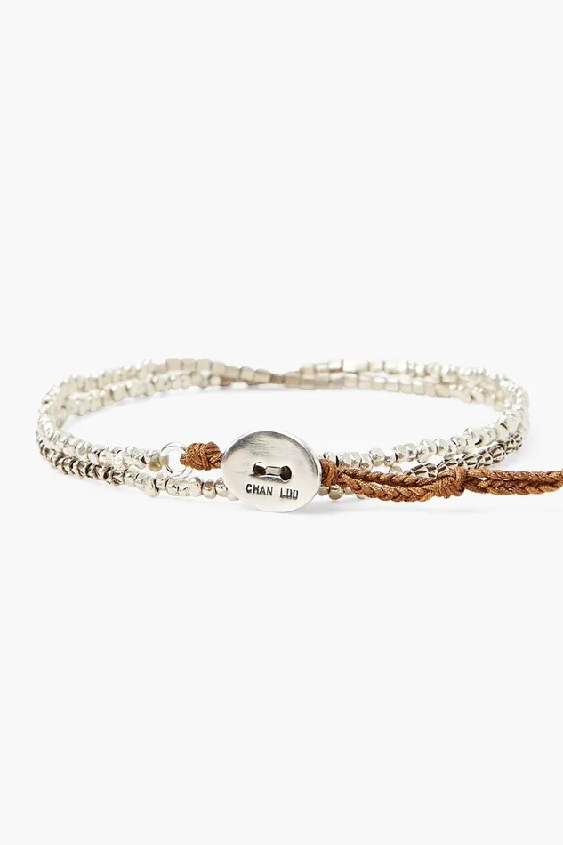 Cube Double Naked Wrap Bracelet Silver Women Chan Luu Bracelets