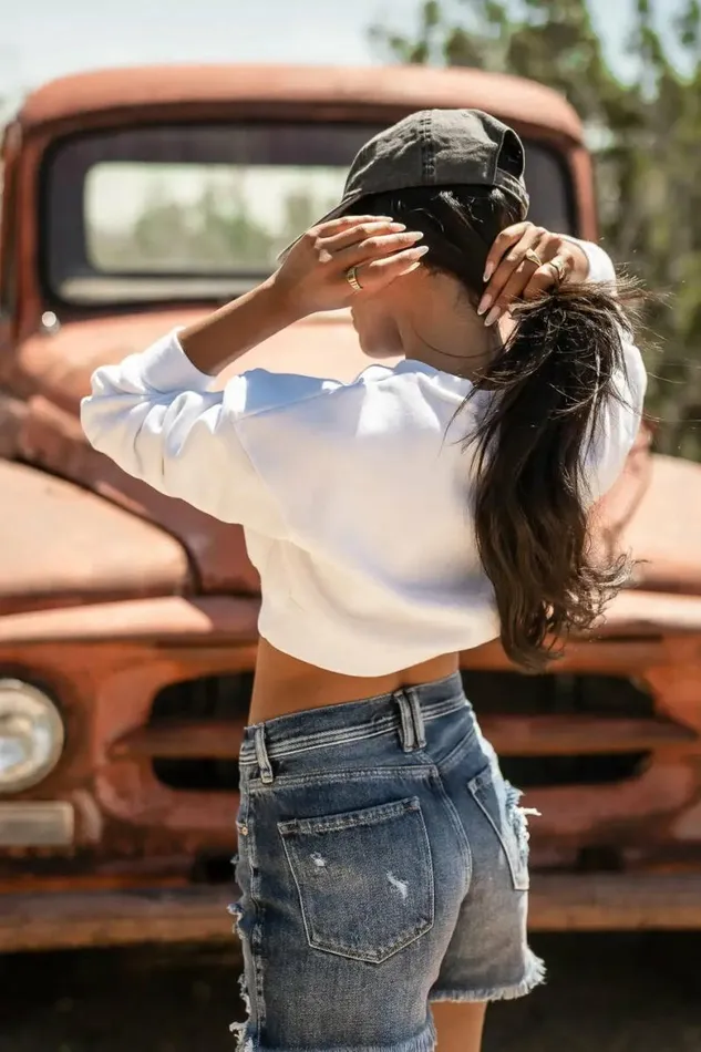Dean Distressed Shorts 8211 FINAL SALE Medium Wash Women Bohme Shorts
