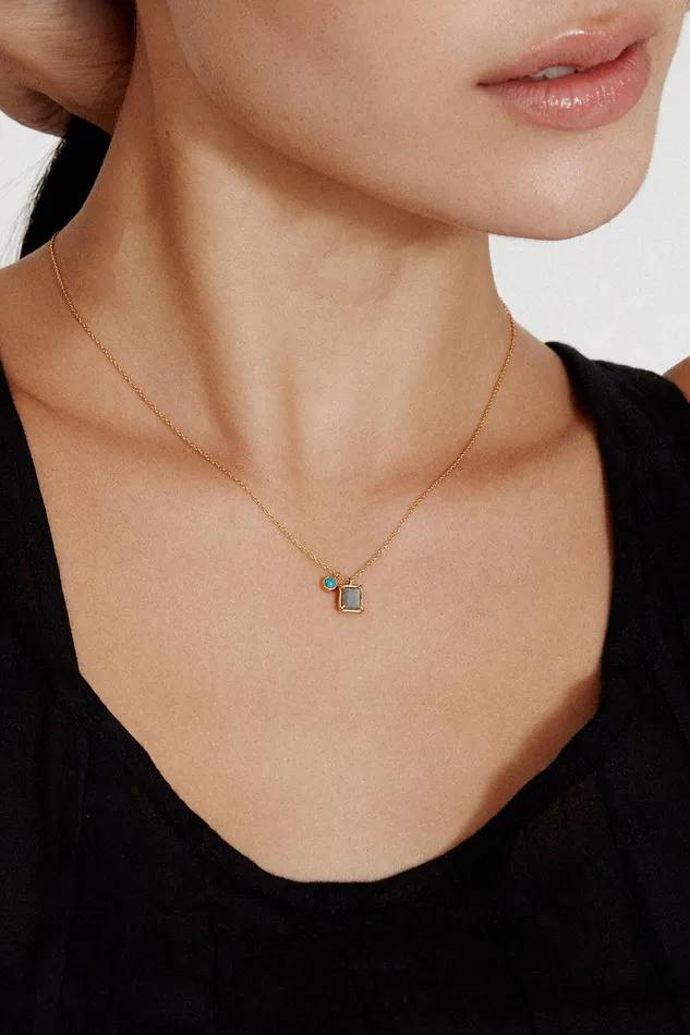 Delilah Pendant Necklace Labradorite Mix Women Chan Luu Necklaces