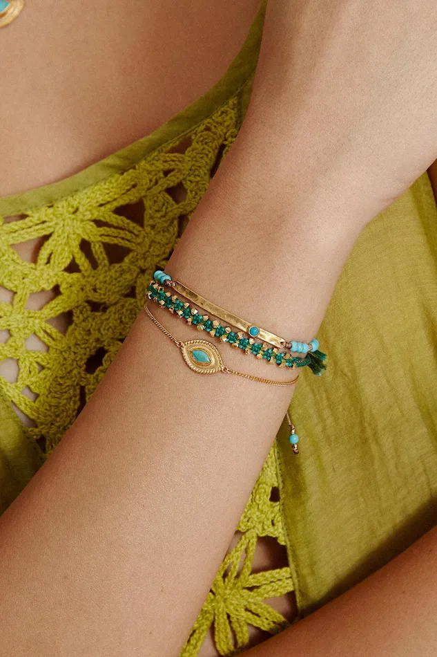 Delilah PullTie Bracelet Turquoise Mix Women Chan Luu Bracelets