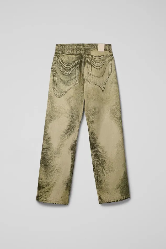 Denim Men Camper Denim Jeans BlackGreen Denim Jeans