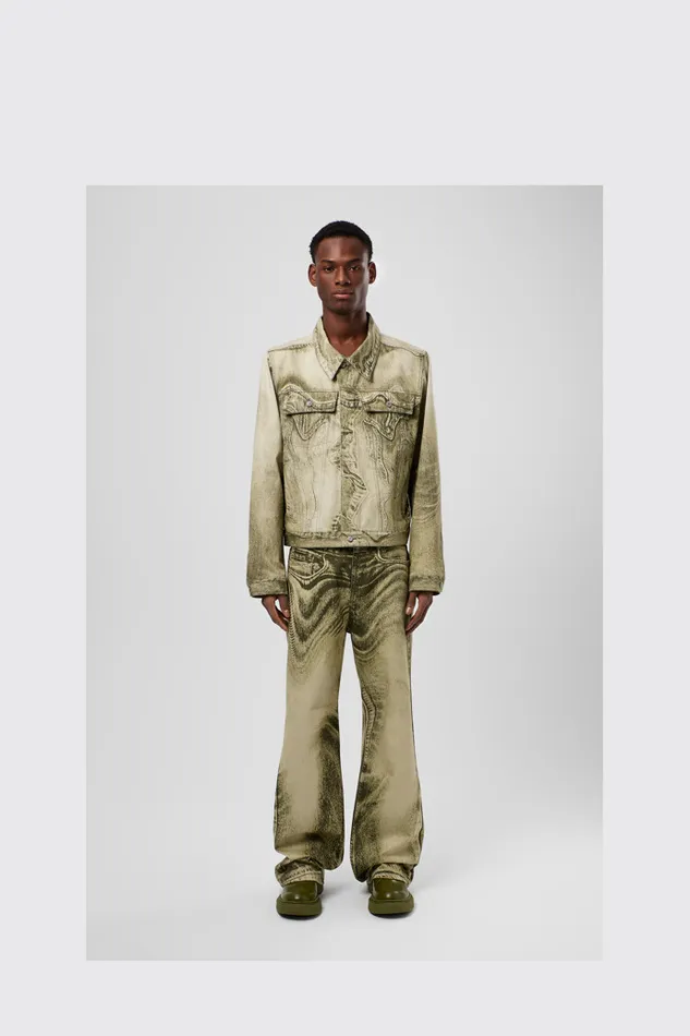 Denim Men Camper Denim Jeans BlackGreen Denim Jeans