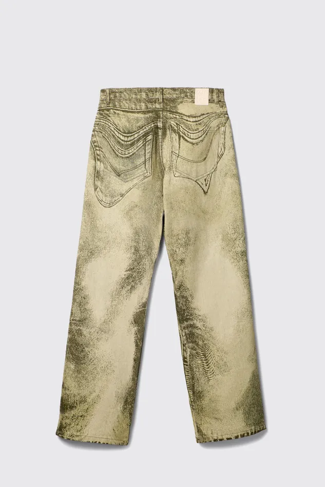 Denim Men Camper Denim Jeans BlackGreen Denim Jeans