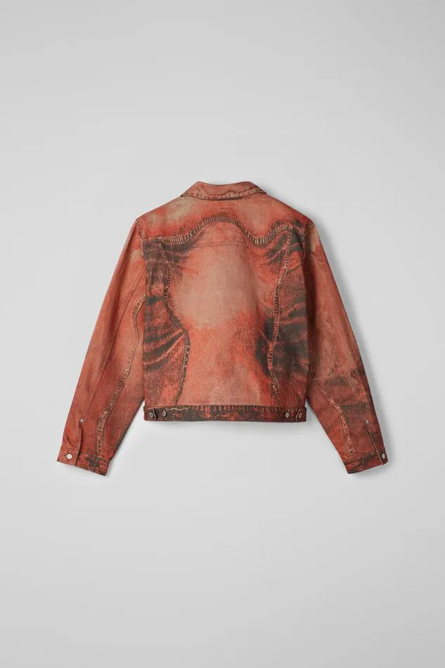 Denim Women Camper Denim Jacket Burnt Orange Denim Jacket Denim Women Camper Denim Jacket Burnt Orange Denim Jacket