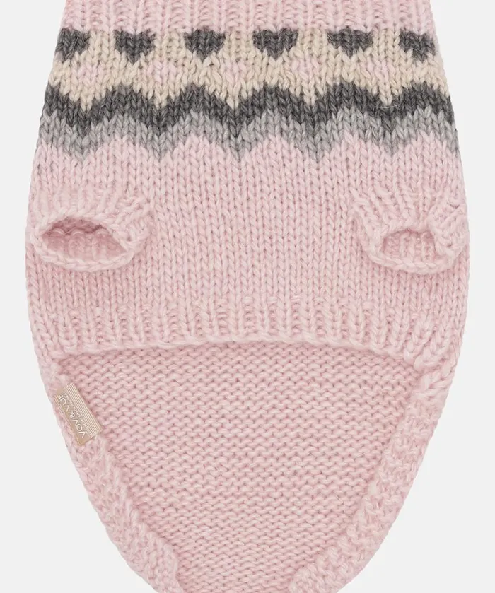 Dog Knit MediumLarge 8211 Wild Rose Accessories Ilse Jacobsen Vov and Vuf